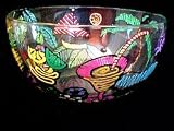 Caribbean Excitement Design - Hand Painted - Serving Bowl - 11 inch diameter