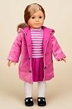 Raspberry Coat with COMPLETE Matching Outfit. Fits 18
