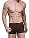 Hoerev Pack of 4 Mens Super Soft And Comfortable Fiber Briefs Trunks Underwear，4Black，L