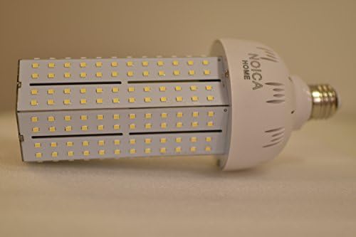 Premium LED White Corn Bulb Flood Light - Super Bright 6000 Lumens - 60W Heavy Duty 4500K - 360 Degree Beam for Indoor Outdoor