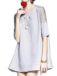 Sexy Strapless Linen Mini Dress 