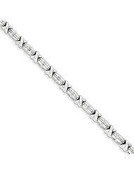 Sterling Silver Diamond X Bracelet