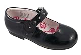 Laura Ashley Toddler Girl's Mary Janes Dress Shoes Patent Black Bling