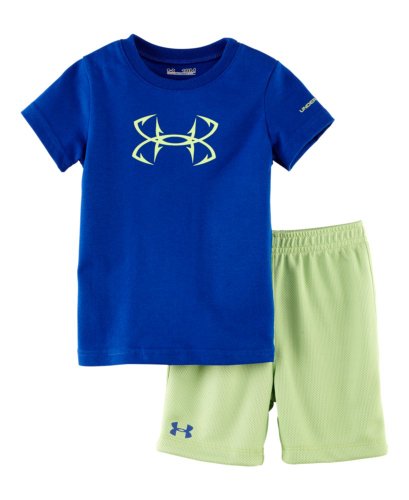 Under Armour Little Boys' Infant UA Fish Hook Logo 2-Piece Set
