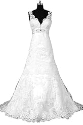 Sexy V-neck Crystals Open-Back Beaded Applique Crystal Lace Mermaid 2015  Dress With a Sash 