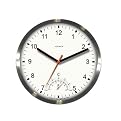 Metal wal clk w/ Thermometer 2 in 1
