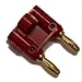 Electronics : Pomona 4892-2 Red Double Banana Plug Gold Plated