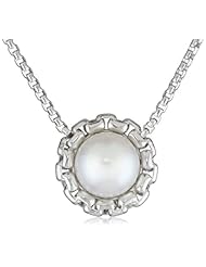 Honora "Metro" White Freshwater Cultured Pearl Single Pearl Pendant Necklace,18"