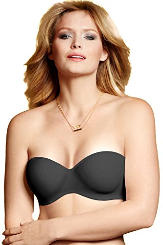 Black Tailored Lilyette Strapless Bra With Convertible Straps - Size 34DD
