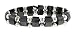 Hematite Bracelet - Tanker with Silver Colored Round Beads