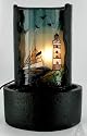 Lighthouse Glass Table Water Fountain Centerpiece