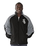 MLB Men's Chicago White Sox Full Zip Team Color Jacket , Black, Large