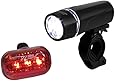BV Bicycle Light Set Super Bright 5 LED Headlight, 3 LED Taillight, Quick-Release