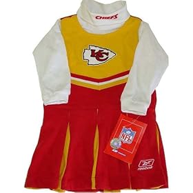 Kansas City Chiefs NFL Toddler Cheerleader Halloween Costume 3T