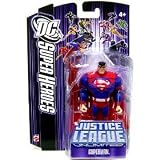 DC Super Heroes Justice League Unlimited Action Figure Superman with Red Steel Bar [Purple Card]
