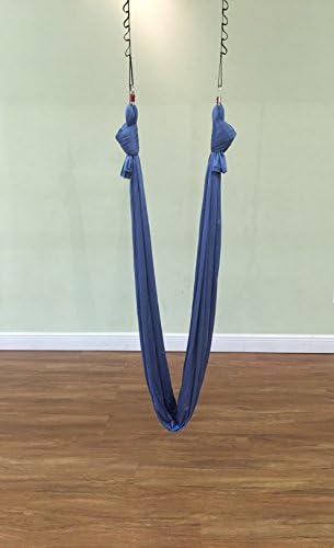 Premiere Aerial Yoga Hammock (Yoga Swing/sling, Aerial Yoga, Antigravity) (Blue Storm)