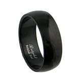 316L Stainless Steel Pure Black Ring