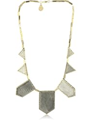 House of Harlow 1960 Two-Tone Engraved Necklace