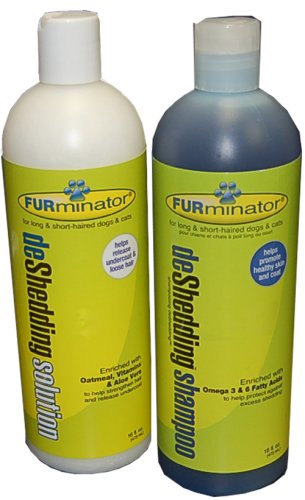 Furminator Deshedding Shampoo 16oz and Bottle Solution 16oz