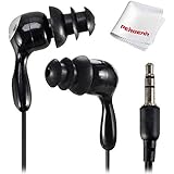 Water Sport Waterproof In-Ear Earbud Stereo Headphones for iPod/iPhone/MP3 Player Black