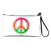 Artsmith, Inc. Clutch Bag Purse (2-Sided) Neon Peace Symbol