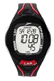 Speedo Men's Blacks and Red Full Size 150 Lap Swim Watch SD55133