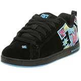 DC Womens Court Graffik SE Sneaker,Black/Turquoise,8.5 M