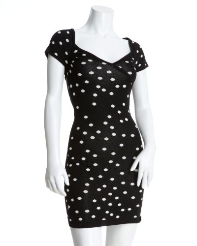 2b Polka-Dot Sweater Dress 2b Polka-Dot Sweater Dress