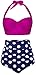 Angerella Polka Two Piece Swimsuit Beachwear Bathing Suits (BKI032-R2-L)