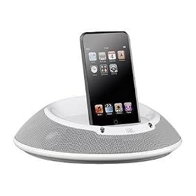 JBL On Stage IIIPIPWHT Portable Loudspeaker Dock for iPod and iPhone 3G (Remote Control - Battery or A/C) in WHITE