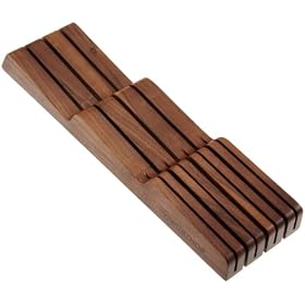 Wusthof In Drawer Knife Block, 7 Slot: Walnut Knife TrayWusthof In Drawer Knife Block, 7 Slot