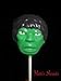 Green Hunky Man Face Chocolate Candy Lollipop Mold Hulk