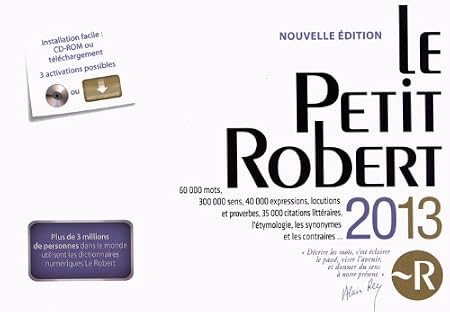 Le Petit Robert 2013