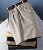 Traveler Pleated Front Cotton Shorts