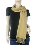Pure Pashmina Scarf Camel 3 Ply