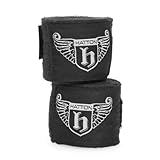 Hatton Men's Branded Hand Wraps - Black/Silver, One Size