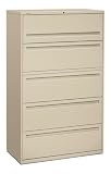 HON COMPANY / 700 Series 42w lateral file, 5-high with roll-out & posting shelves, charcoal / HON795LS / Sold as 1 Each / Mfr Part # 795LS \*/ 700 Series 42w lateral file, 5-high with roll-out & posti