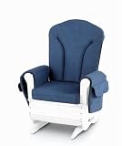 Foundations -SafeRocker - Deluxe Adult Glider Rocker - Wht/Blu