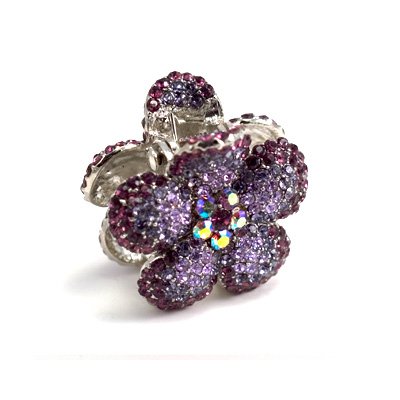 Soho Style Hair Jewelry Ombre Crystal Flower Mini Hair Jaws Purple Color 41xmi6%2BpO9L Soho Style Hair Jewelry Ombre Crystal Flower Mini Hair Jaws Purple Color