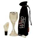 Complete Wisp Wine Aerator System with Respirer, Flo Perfect Dripless Pouring Spout and Carry Bag