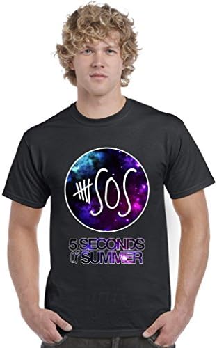 Artix A+ 5SOS Five Seconds of Summer Galaxy Men T-Shirt Fashion Shirts Medium Black