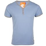 Soul Cal Short Sleeved Grandad T-Shirt - Light blue - Mens