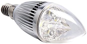Bulb, Dimmable E14 4W 360LM 5500-6000K Natural White Light LED Candle Bulb (220V
