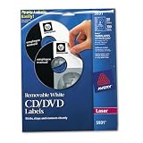 AVERY-DENNISON Cd dvd removable white matte labels for laser... by AVERY-DENNISON