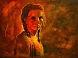 Custom Order #R3-JJL, Oil on Canvas, Custom Painting of The Person You Love, For 1 Person of Customer's Choice, Style: Expressionism, with Signature Text "THANK YOU FOR EVERYTHING!", Canvas Size 29 x 35 inch