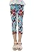 7th Fashion Girls Leggings Print Flowers Capri Pants Childrens Trousers