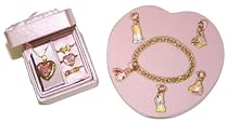 Disney Princess Charm Bracelet, Jewellery Box, Pendant & 3 Rings