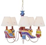 Trans Globe KDL-220 Kids Korner - Five Light Chandelier, Multi-Colored Finish