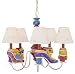 Trans Globe KDL-220 Kids Korner - Five Light Chandelier, Multi-Colored Finish