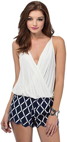 Women's Deep V-neck Spaghetti Strap Tank Camisole Crop Top